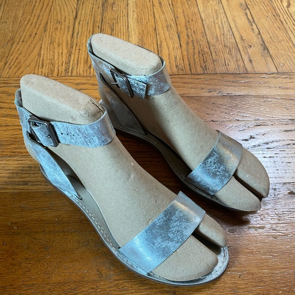 Madewell The Boardwalk Ankle Strap Leather Metallic Sz Women’s 8 - Picture 5 of 15